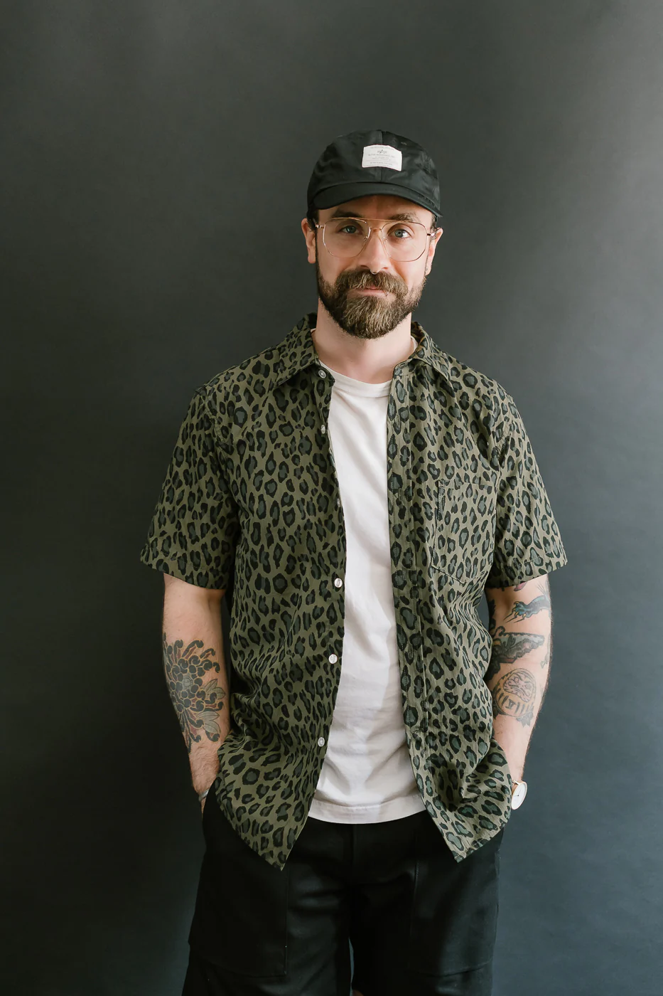 Oxford Shirt Cheetah Camo - Olive - Image 17