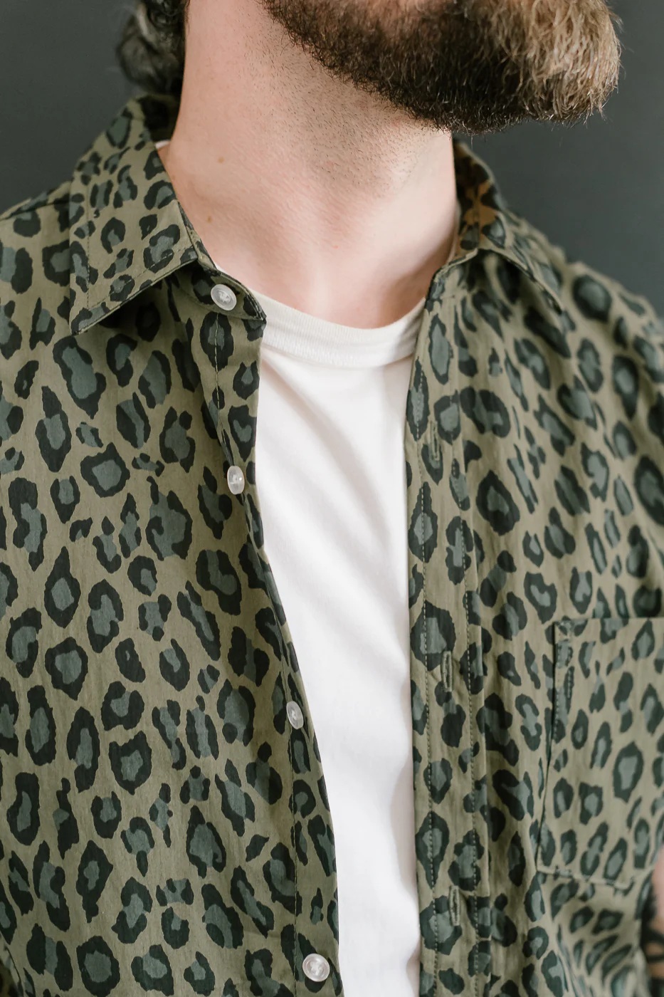 Oxford Shirt Cheetah Camo - Olive - Image 19