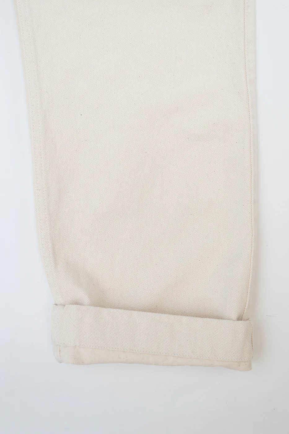 PANTS05.02 - Organic Cotton Broken Twill Drawstring Pants - Nature - Image 5