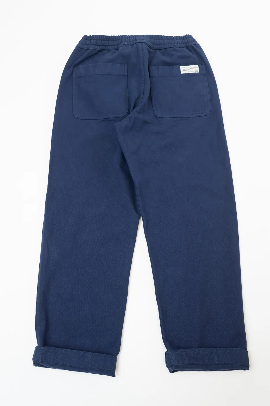 PANTS05.66 - Organic Cotton Broken Twill Drawstring Pants - Ink Blue - Image 6