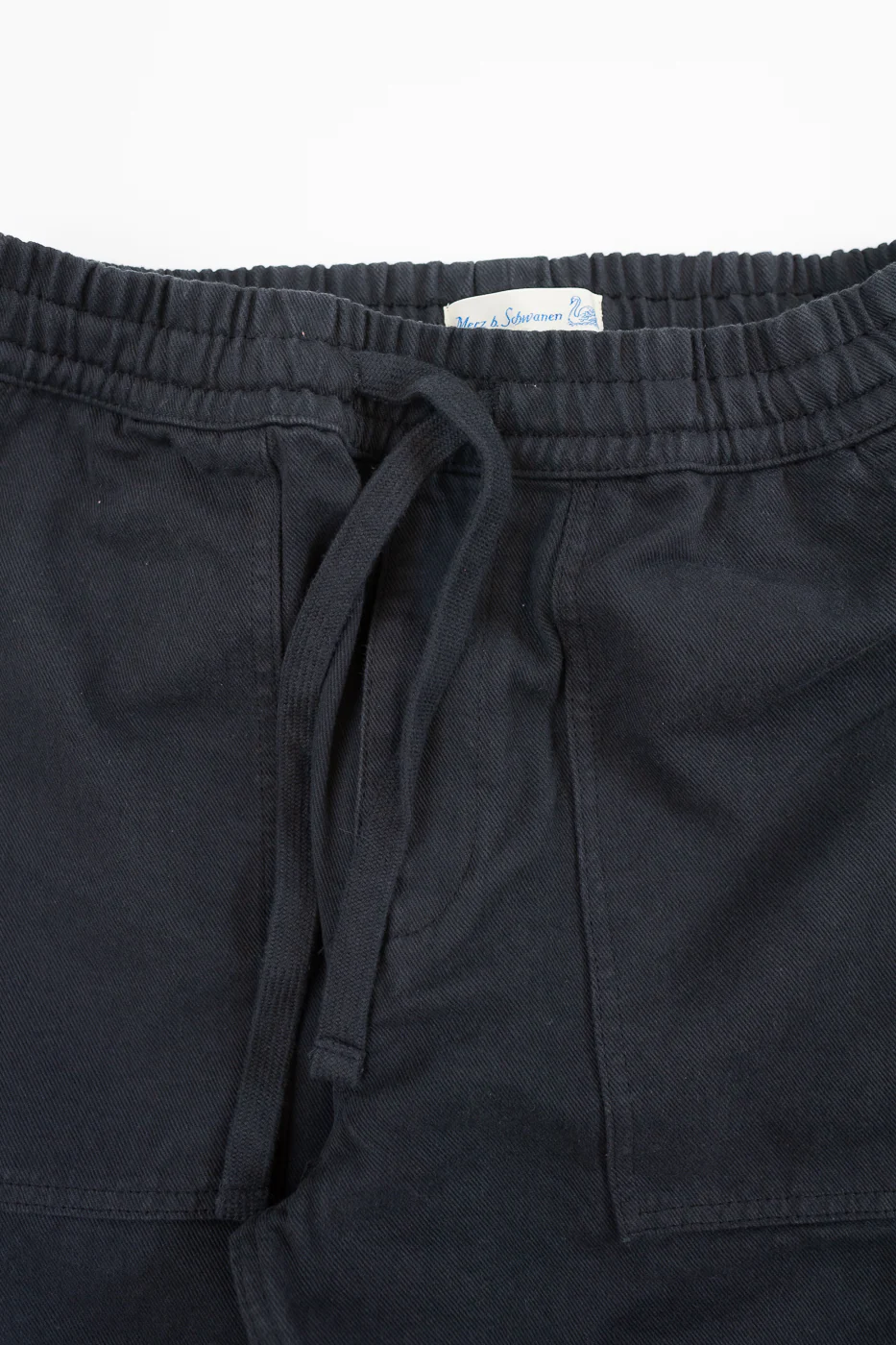 PANTS05.98 - Organic Cotton Broken Twill Drawstring Pants - Charcoal - Image 4