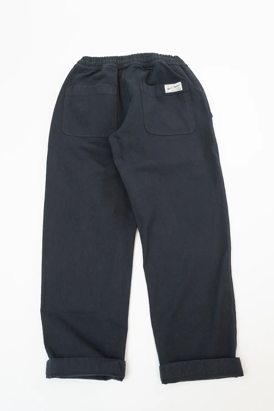 PANTS05.98 - Organic Cotton Broken Twill Drawstring Pants - Charcoal - Image 5