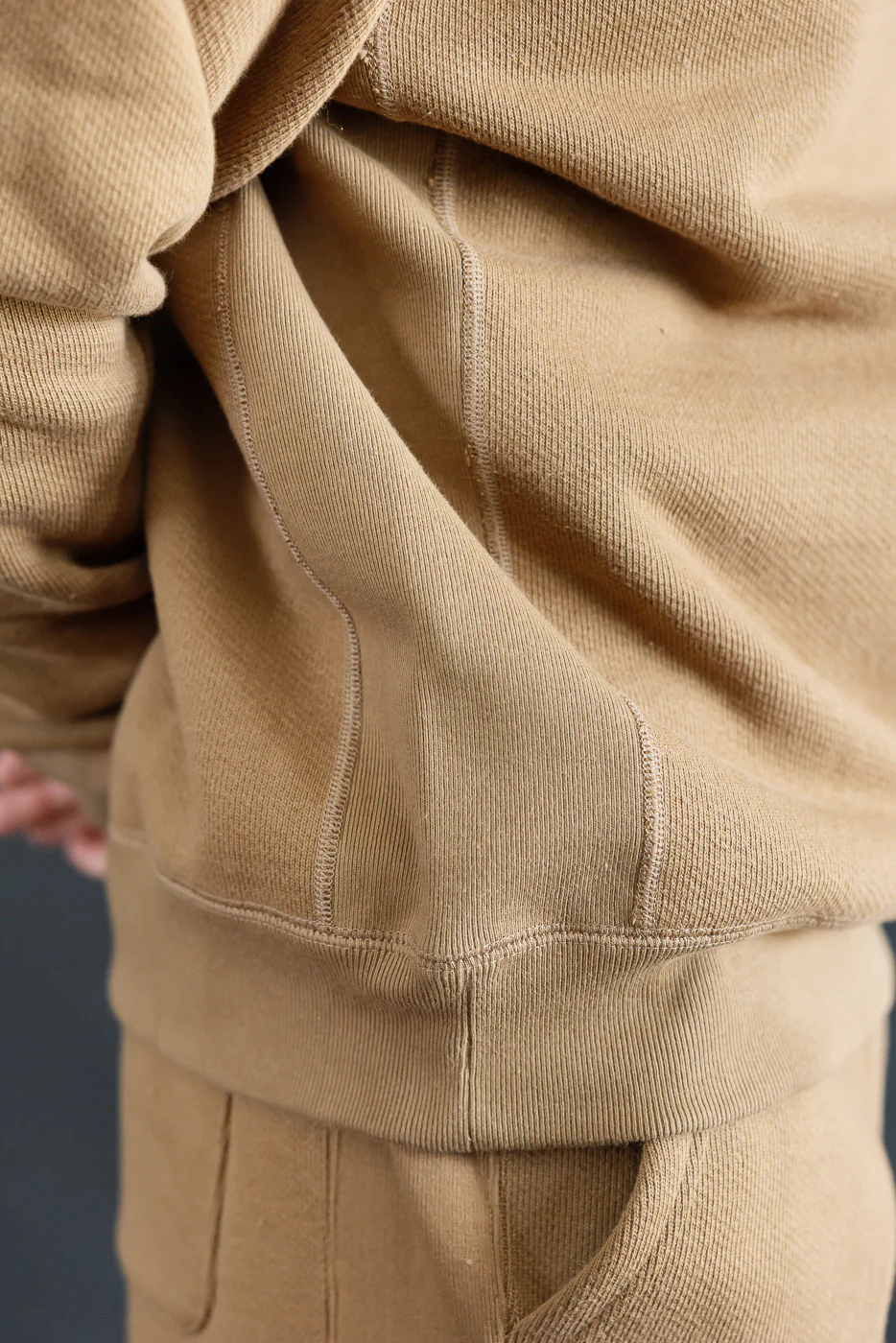 Pullover Crewneck - Double Heavyweight French Terry - Dune - Image 21