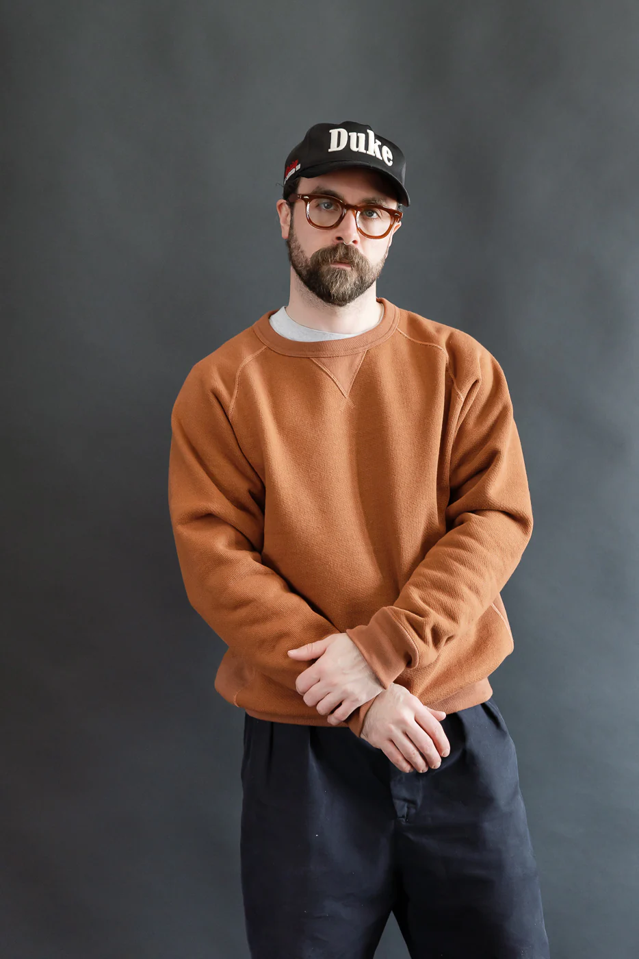Pullover Crewneck - Double Heavyweight French Terry - Rust - Image 8