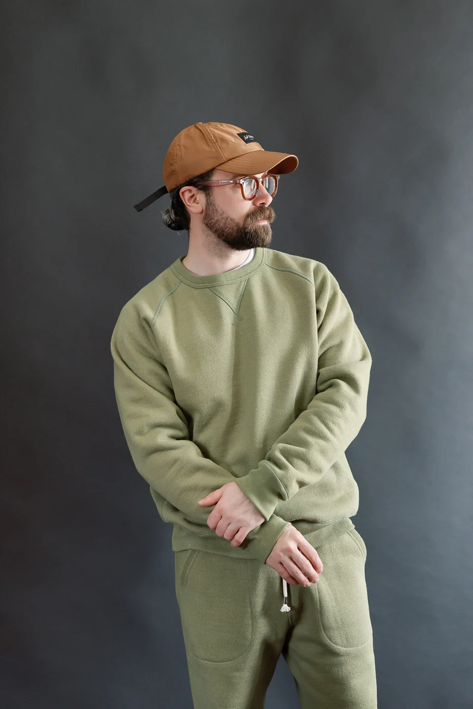 Pullover Crewneck - Double Heavyweight French Terry - Sage - Image 10