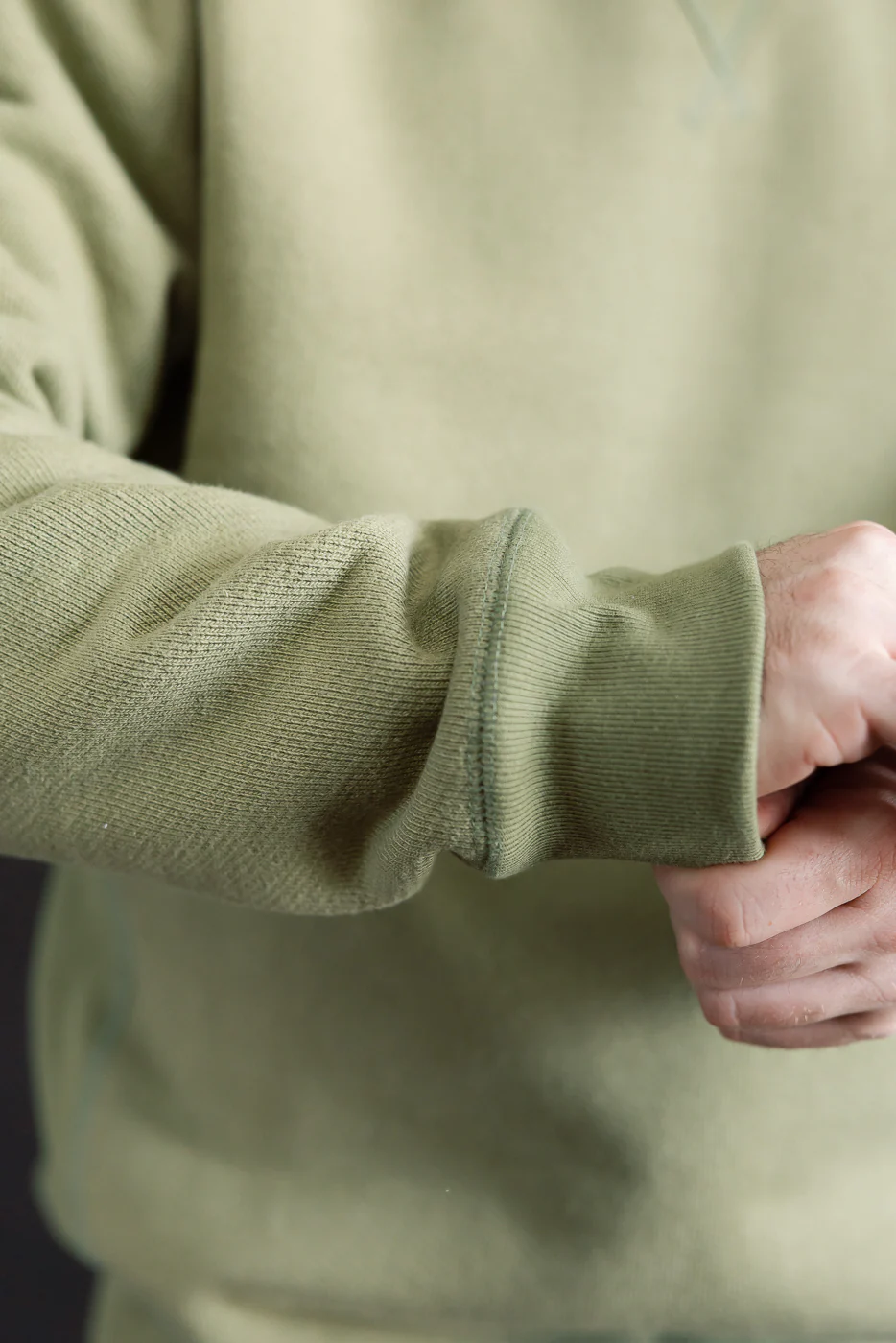 Pullover Crewneck - Double Heavyweight French Terry - Sage - Image 13