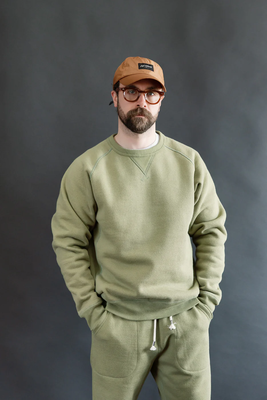 Pullover Crewneck - Double Heavyweight French Terry - Sage - Image 5