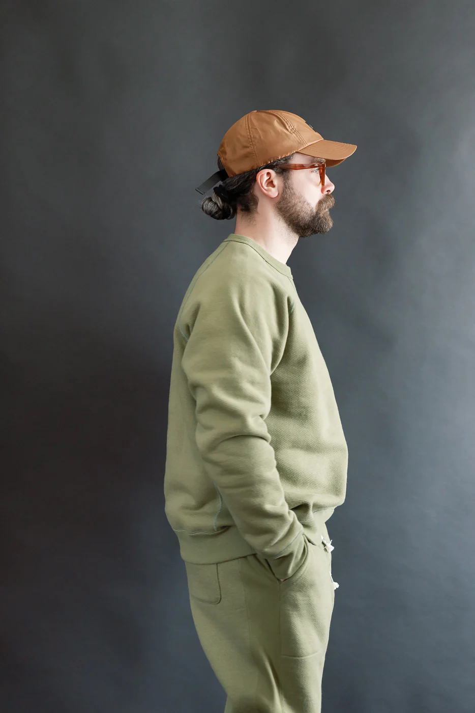 Pullover Crewneck - Double Heavyweight French Terry - Sage - Image 6