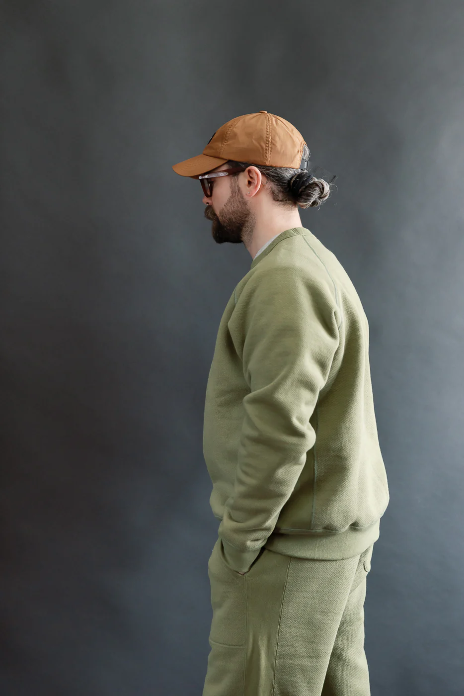 Pullover Crewneck - Double Heavyweight French Terry - Sage - Image 8