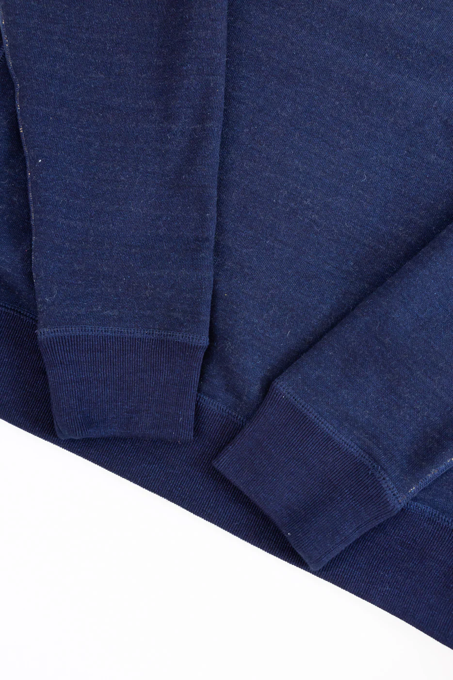 Pullover Crewneck - Real Indigo Blanket Striped French Terry - Image 3
