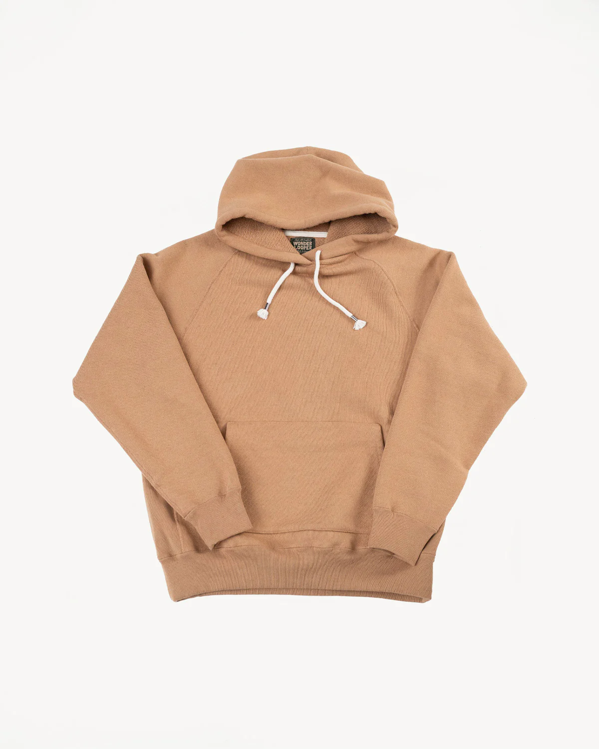 Pullover Hoodie - Double Heavyweight French Terry Foxfibre® - Coyote 80