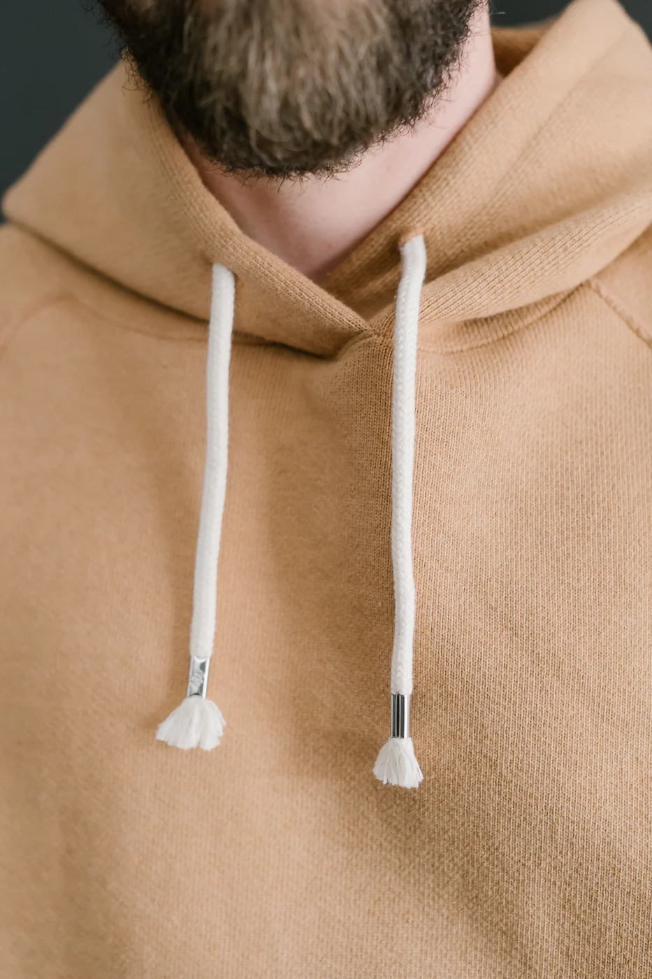 Pullover Hoodie - Double Heavyweight French Terry Foxfibre® - Coyote 80 - Image 16