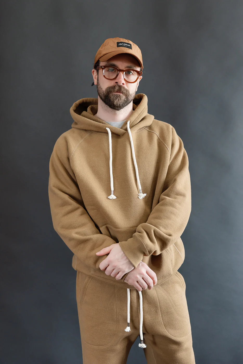 Pullover Hoodie - Double Heavyweight French Terry - Dune - Image 14