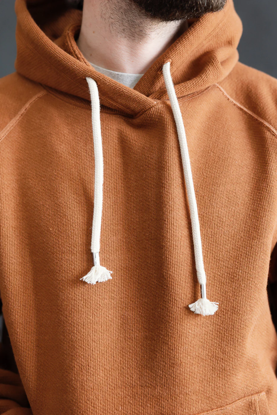 Pullover Hoodie - Double Heavyweight French Terry - Rust - Image 16