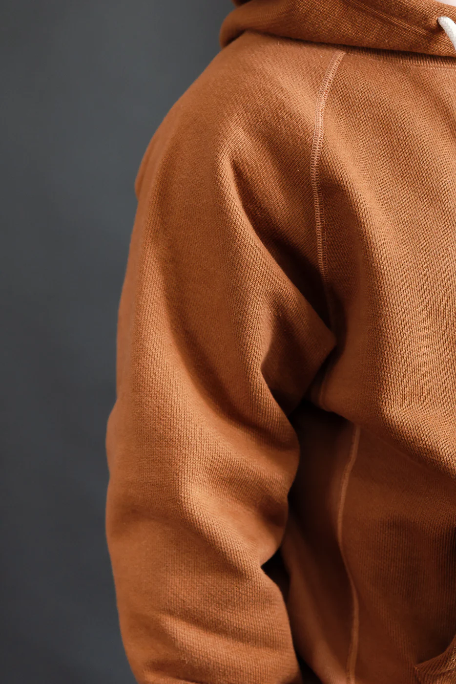 Pullover Hoodie - Double Heavyweight French Terry - Rust - Image 17
