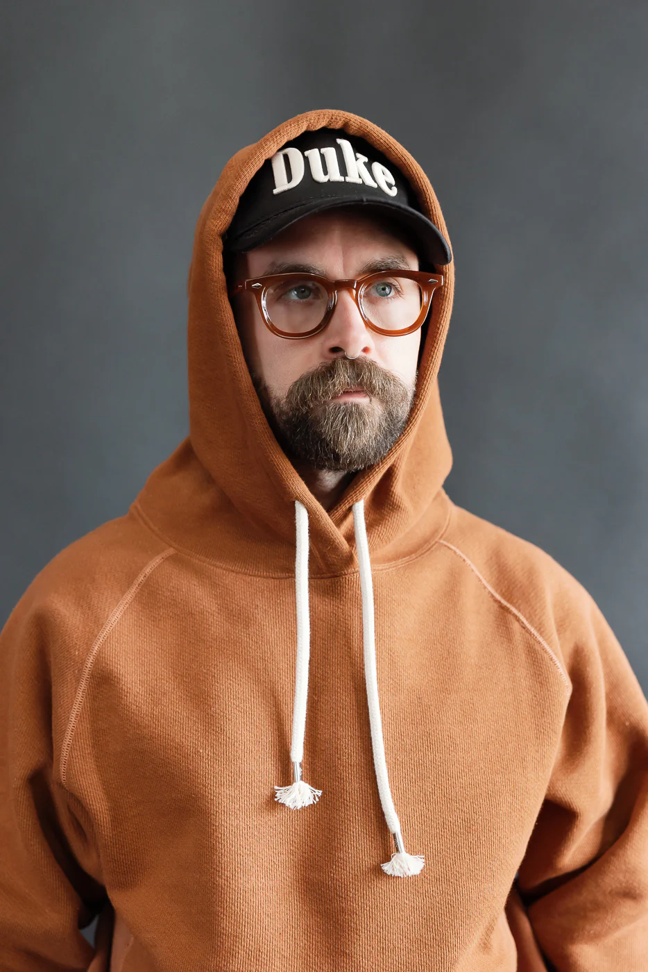Pullover Hoodie - Double Heavyweight French Terry - Rust - Image 21