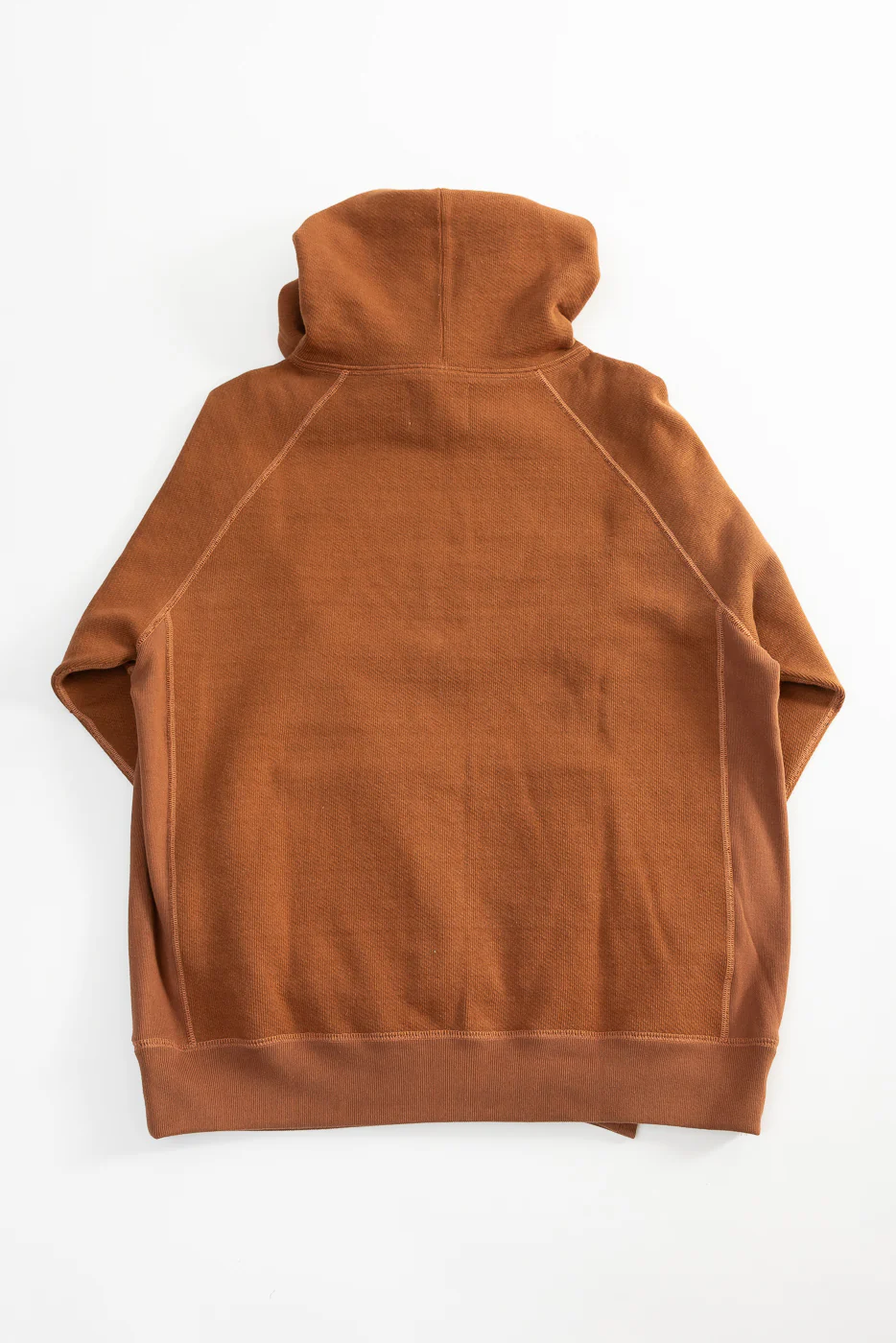 Pullover Hoodie - Double Heavyweight French Terry - Rust - Image 4