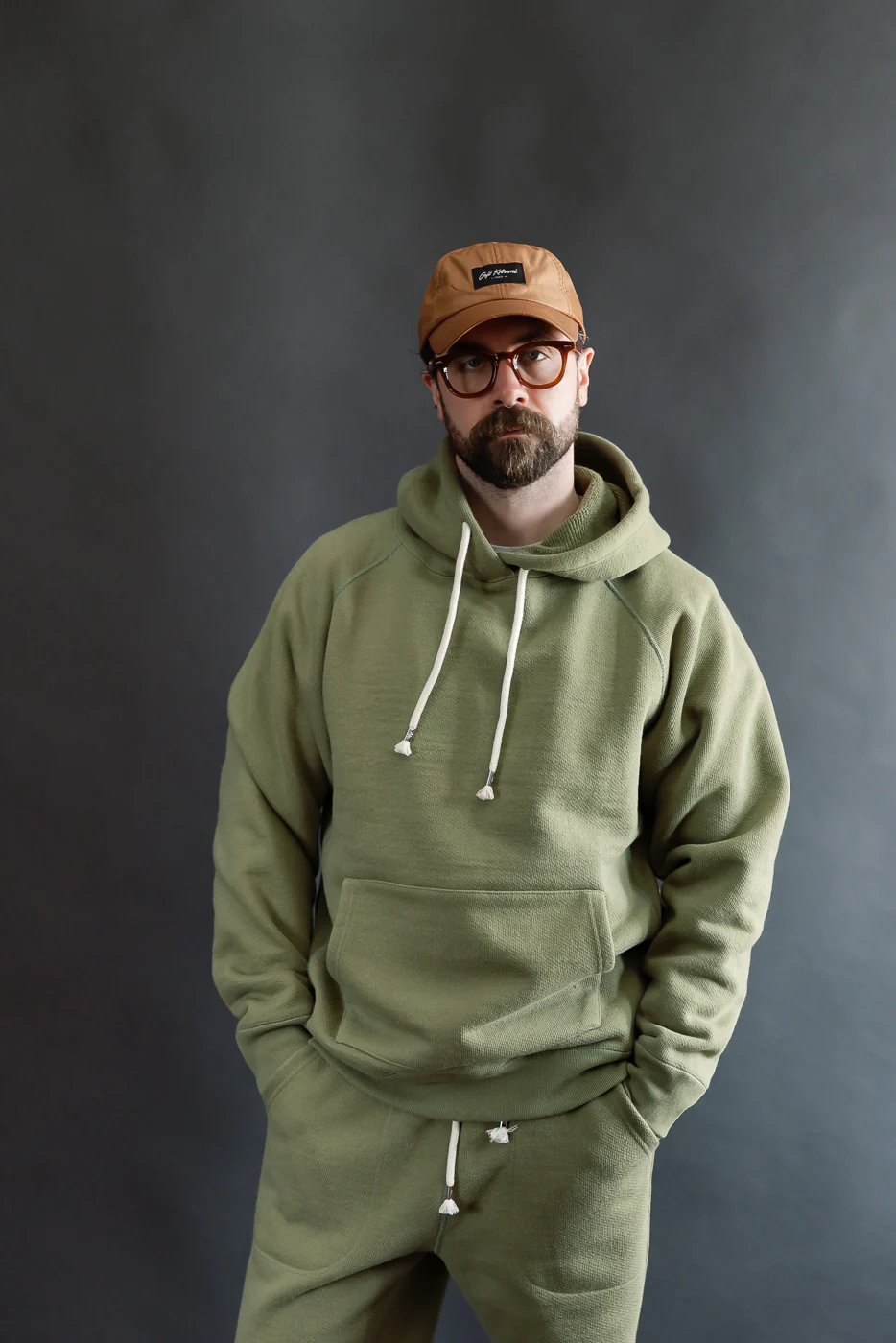Pullover Hoodie - Double Heavyweight French Terry - Sage - Image 13