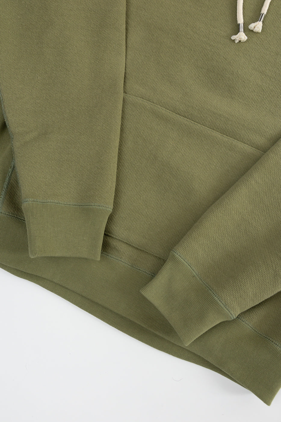Pullover Hoodie - Double Heavyweight French Terry - Sage - Image 3