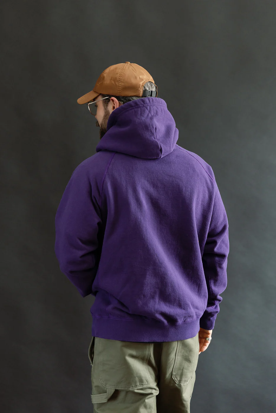 Pullover Hoodie - Super Looper French Terry - Purple - Image 12