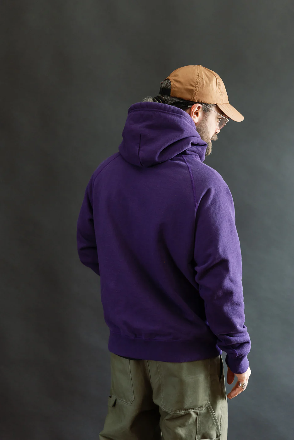 Pullover Hoodie - Super Looper French Terry - Purple - Image 13