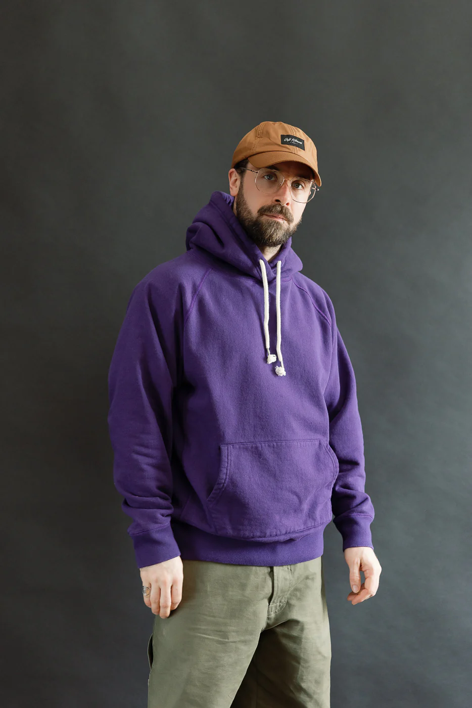 Pullover Hoodie - Super Looper French Terry - Purple - Image 14