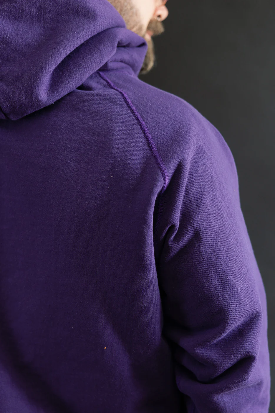 Pullover Hoodie - Super Looper French Terry - Purple - Image 17