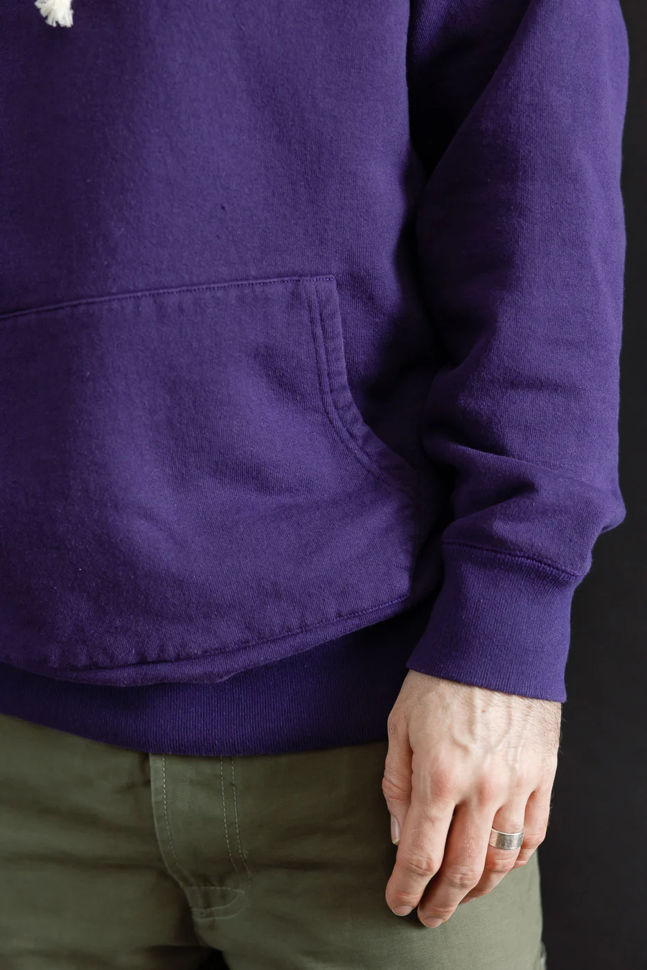 Pullover Hoodie - Super Looper French Terry - Purple - Image 18
