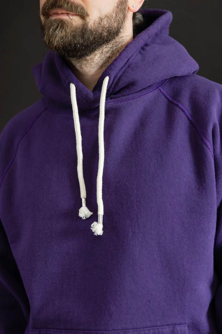Pullover Hoodie - Super Looper French Terry - Purple - Image 19
