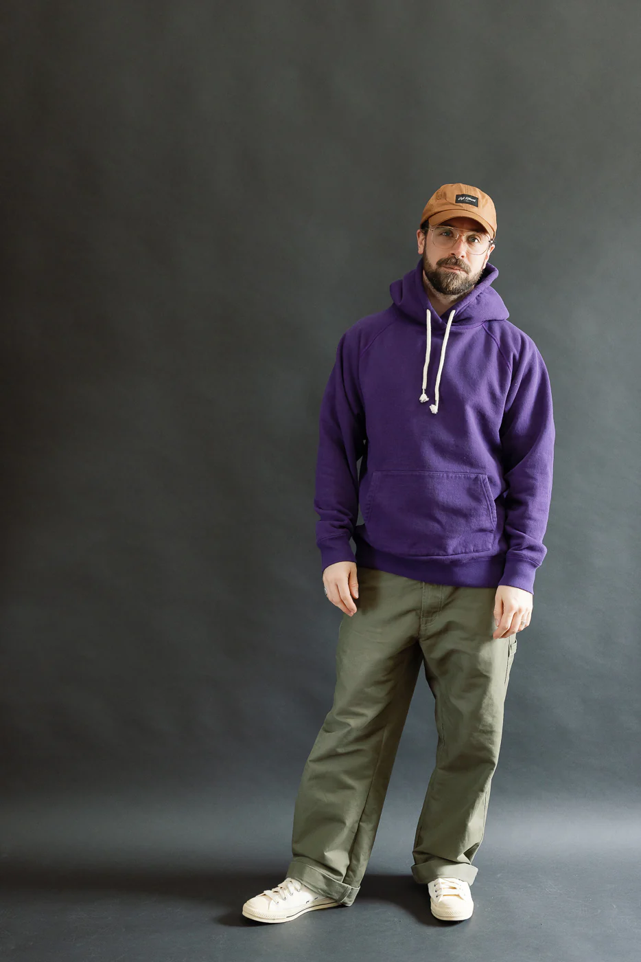Pullover Hoodie - Super Looper French Terry - Purple - Image 6