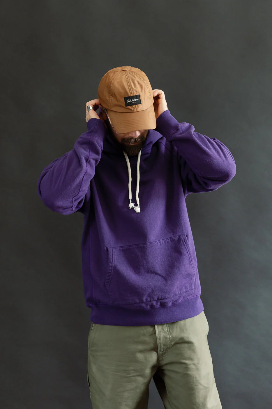 Pullover Hoodie - Super Looper French Terry - Purple - Image 9