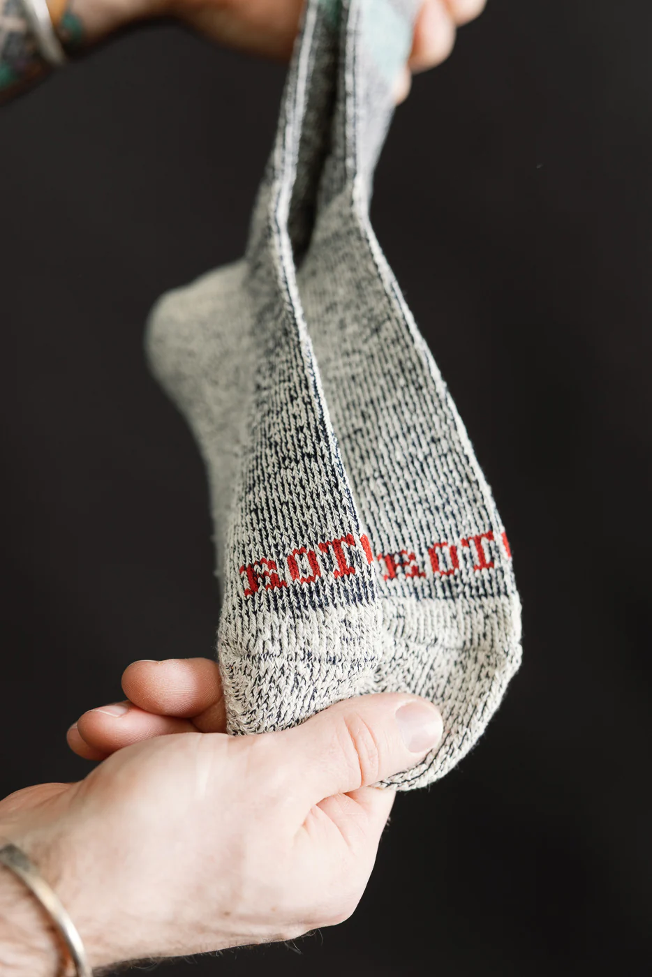 R1589 - Pile Stripe Marl Socks - Navy, Sea - Image 3