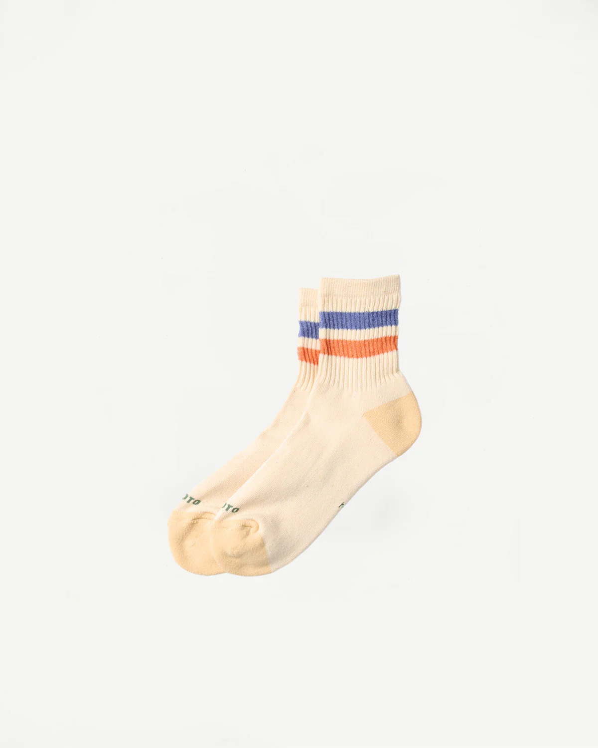 R1591 - Retro Athletic Ankle Sock - Blue, Orange