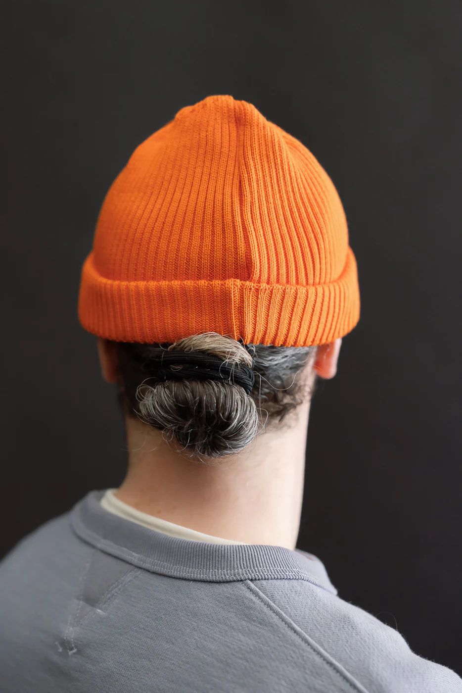 R5021 - Cotton Roll-Up Beanie - Orange - Image 4