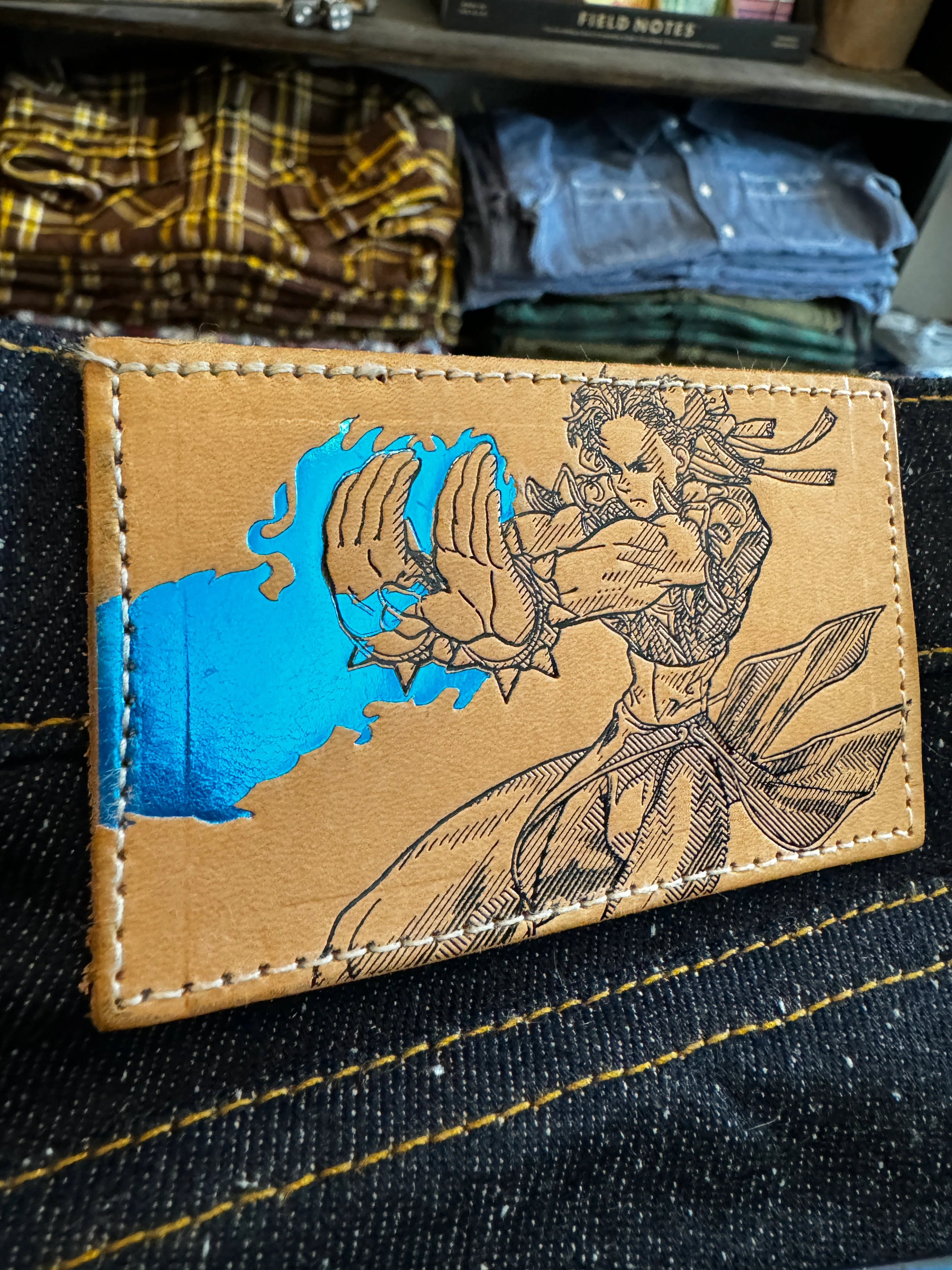 Rare** - Once Worn -Street Fighter II - Chun Li Silk Lightning Leg Neppy Denim - Super Guy - 32 - Image 4