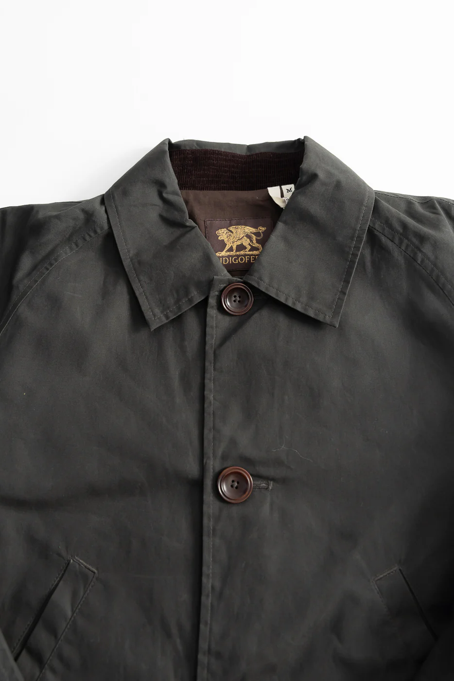 Raven Coat Coated Cotton Twill - Dark Grey - Image 2