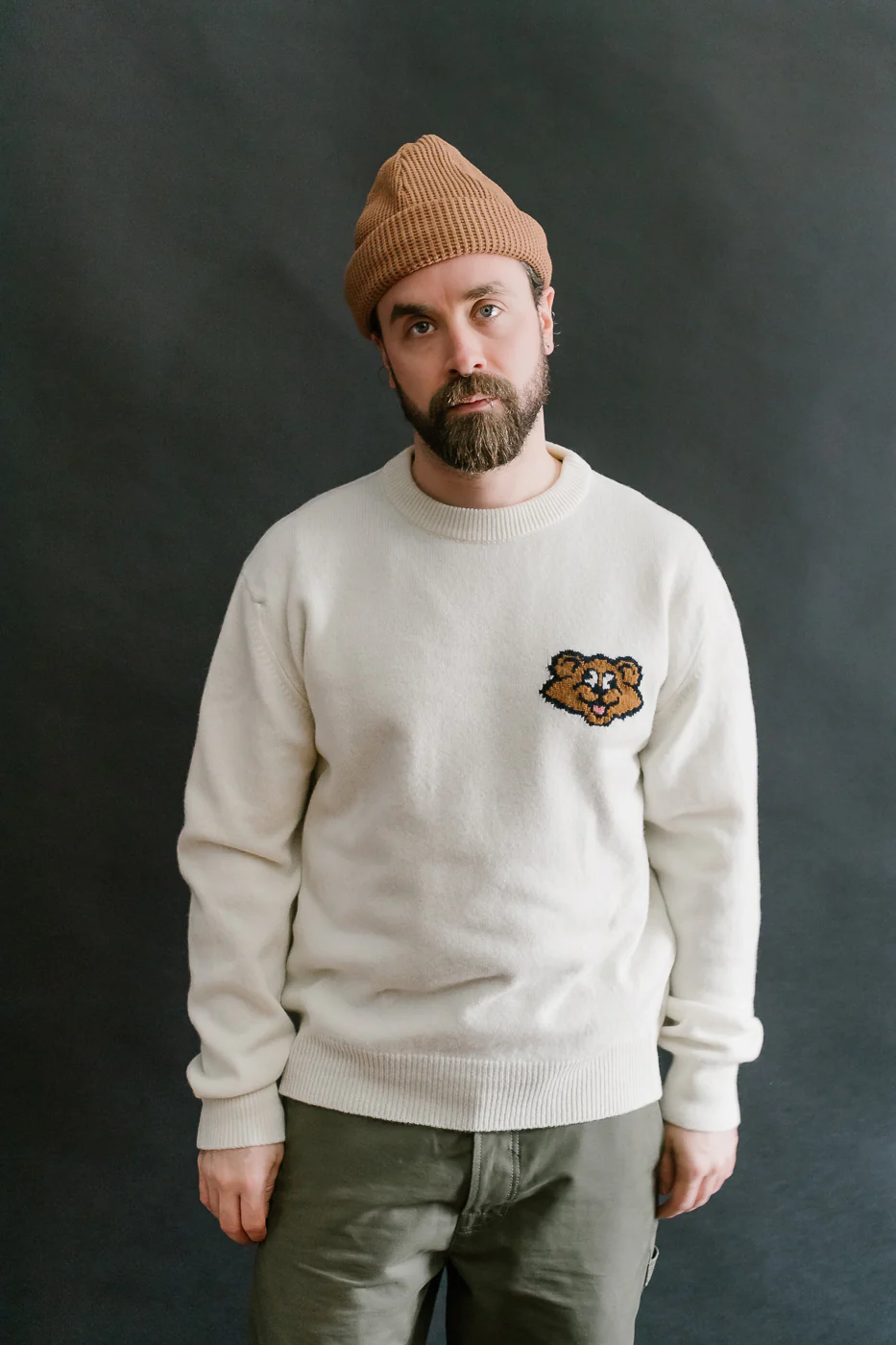 Real Shaggy Bear Pullover - Ecru - Image 10