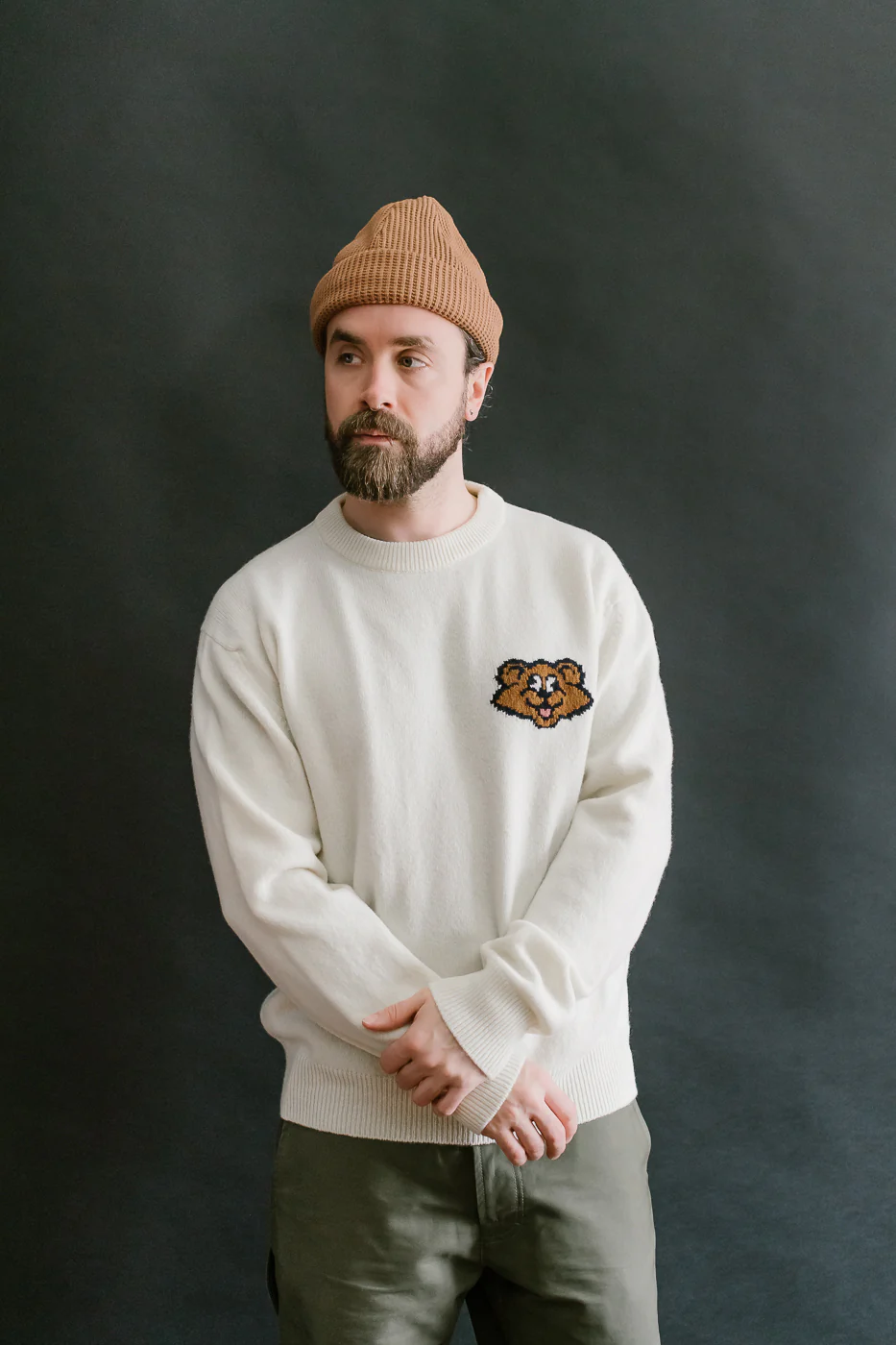 Real Shaggy Bear Pullover - Ecru - Image 16