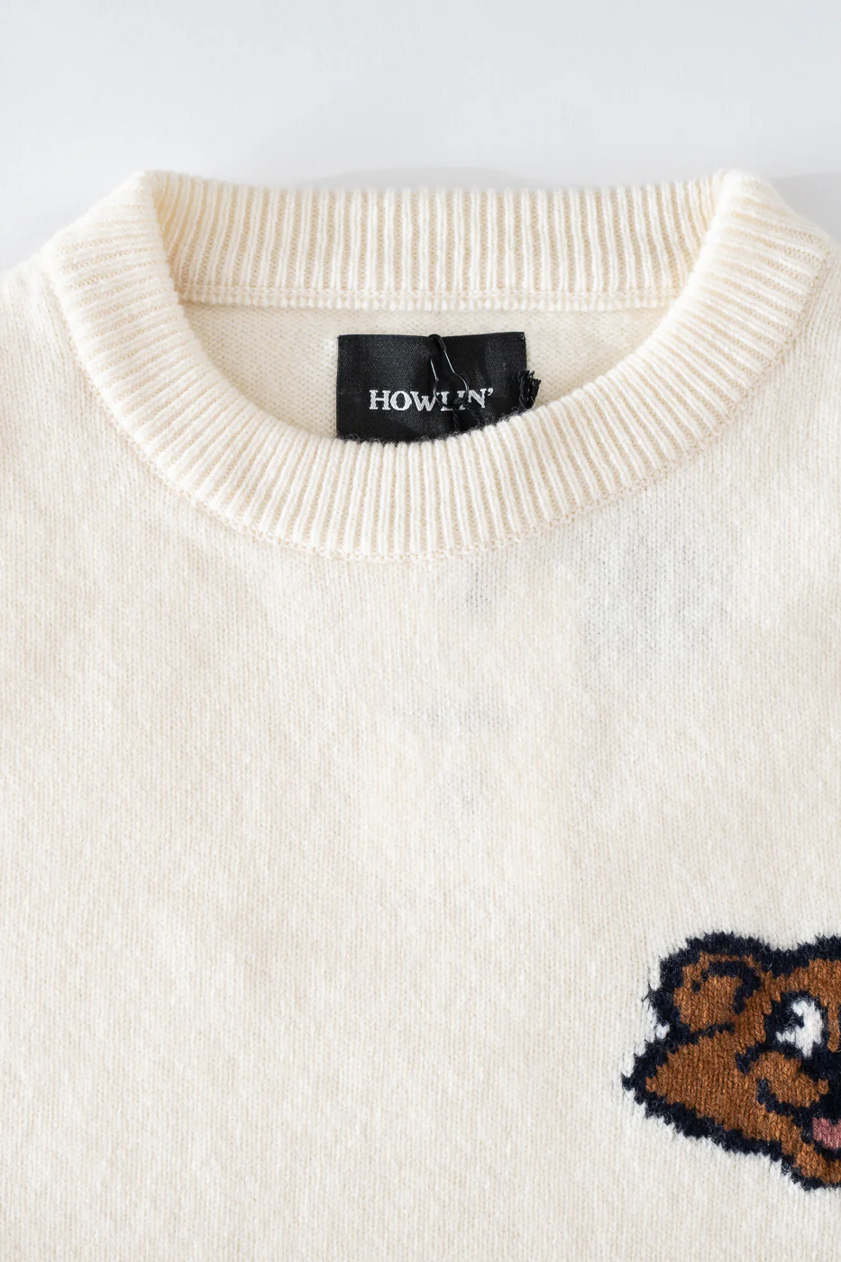 Real Shaggy Bear Pullover - Ecru - Image 3