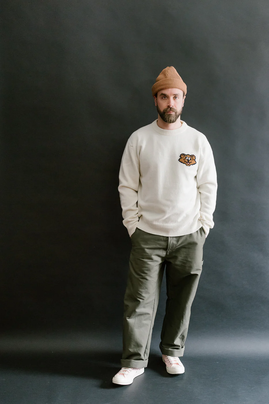 Real Shaggy Bear Pullover - Ecru - Image 6