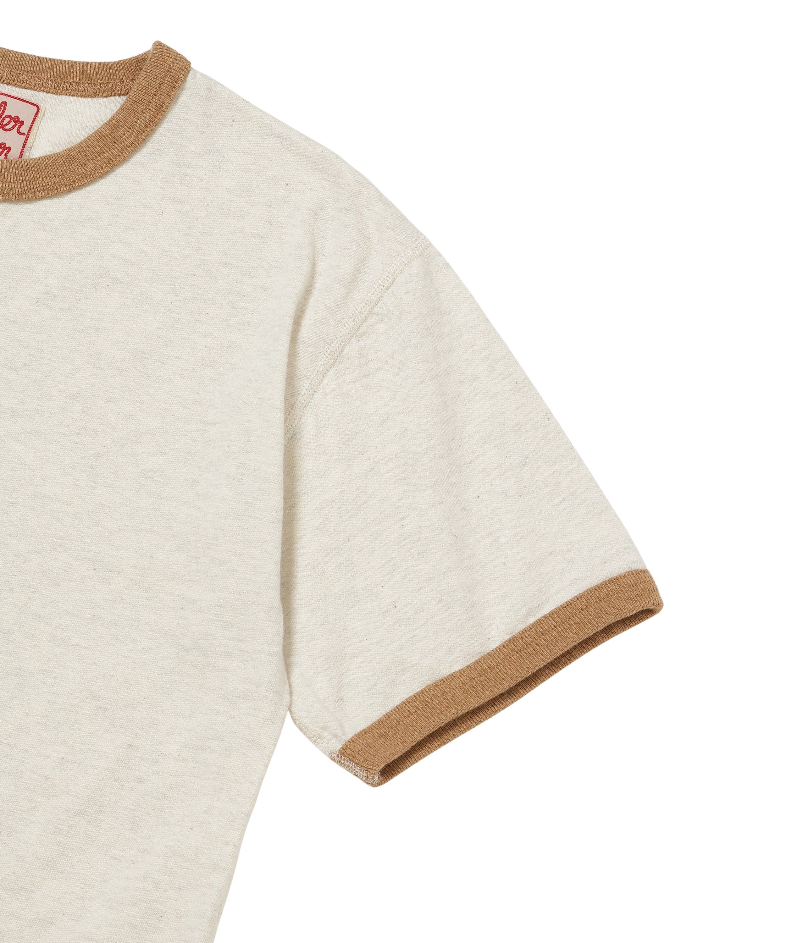 Recycled Cotton Foxfibre® Ringer T - Sand - Image 3