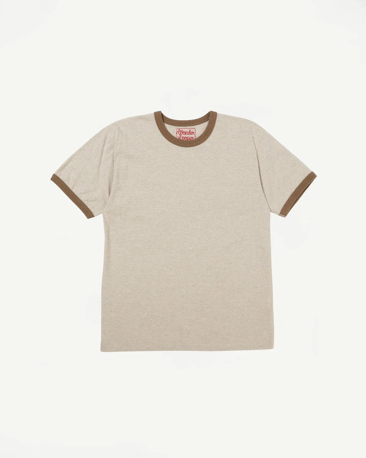 Recycled Cotton Foxfibre® Ringer T - Stone