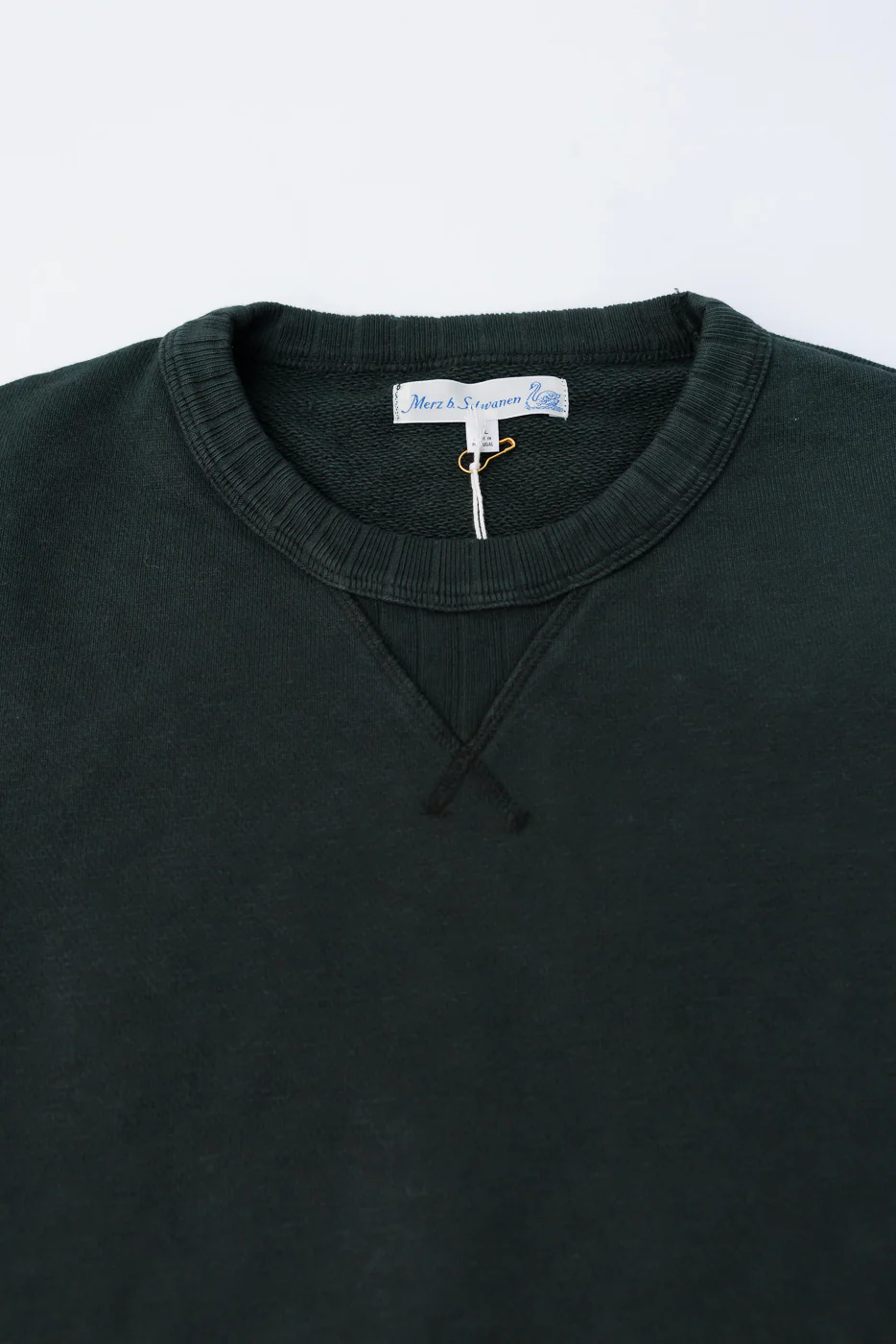 RFC01.401 - Textured Heavyweight Rugged Fleece Cotton Sweatshirt - Forest - Image 2