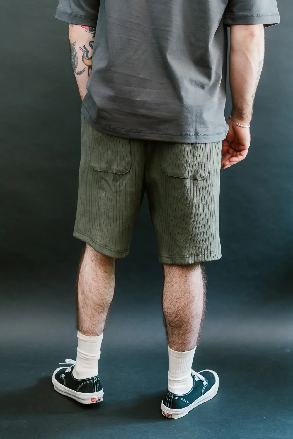 Rib Shorts - 140 Dark Clover - Image 13