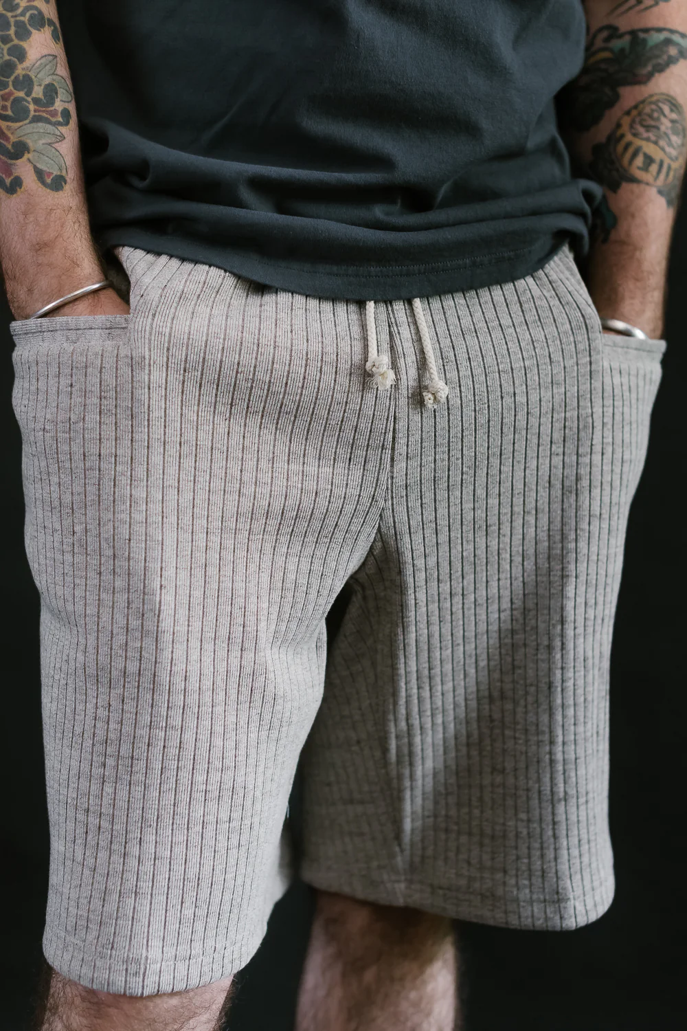 Rib Shorts - 44 Oatmeal - Image 16