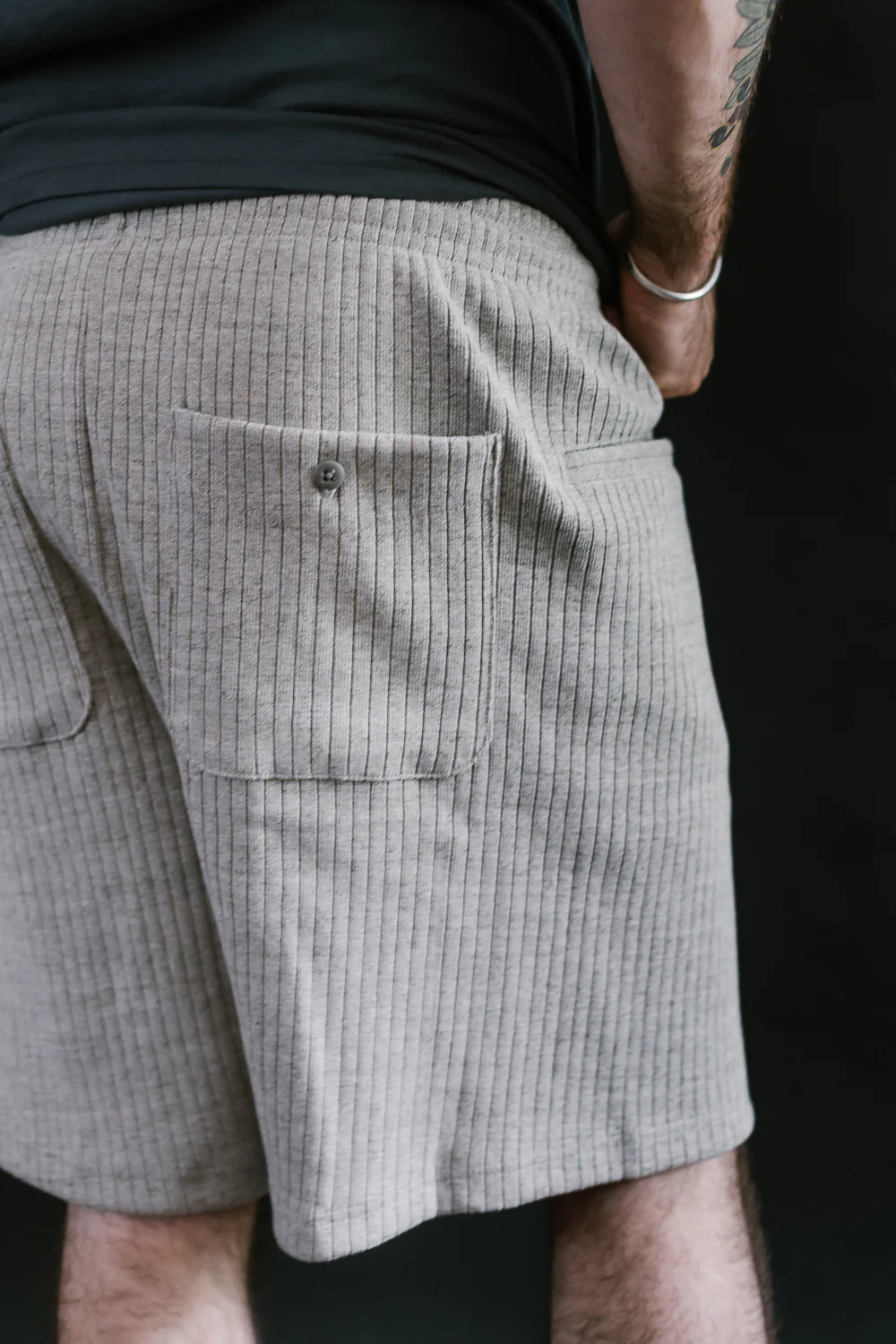 Rib Shorts - 44 Oatmeal - Image 18