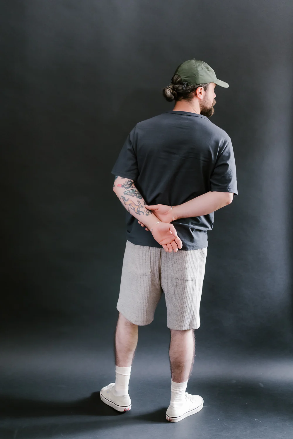 Rib Shorts - 44 Oatmeal - Image 8