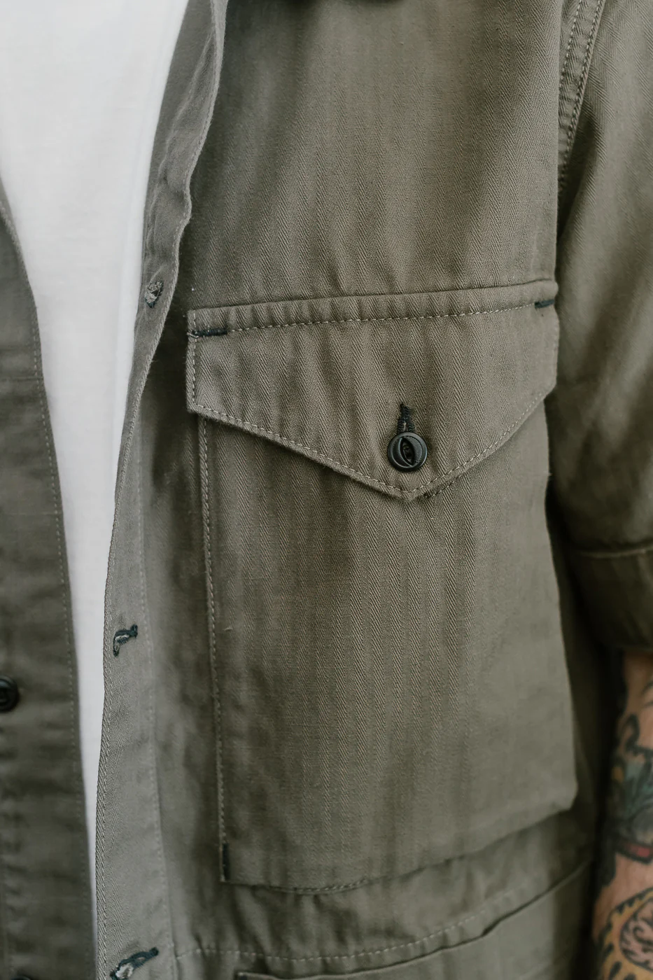 Rivera Neppy Herringbone - Khaki Green - Image 20