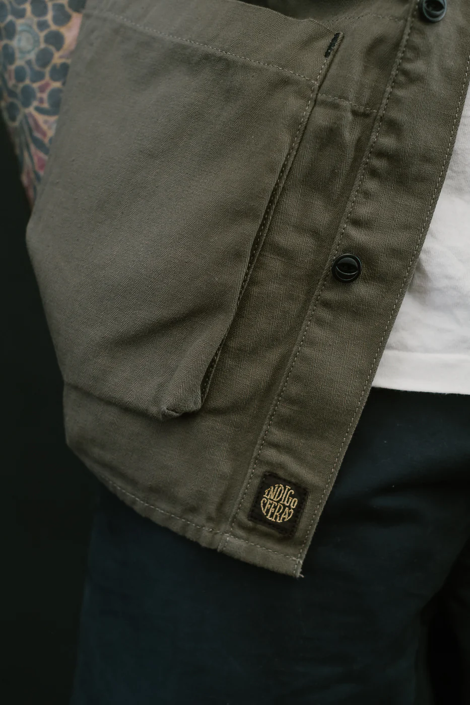 Rivera Neppy Herringbone - Khaki Green - Image 24