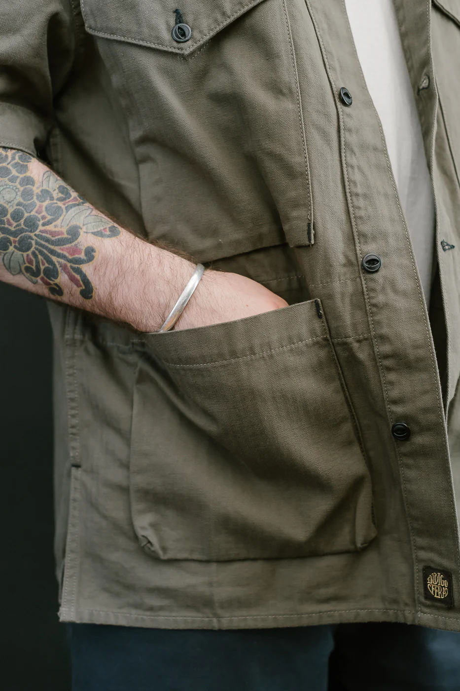 Rivera Neppy Herringbone - Khaki Green - Image 25